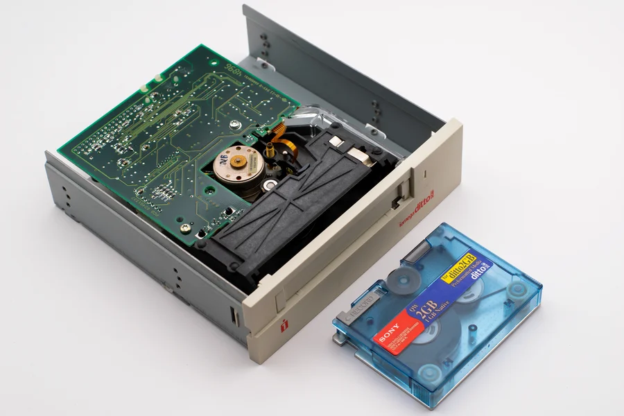 lto tape cartridge close up of magnetic data storage tape cartridge hardware