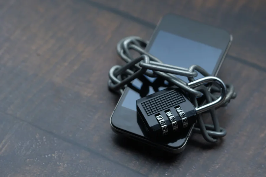 Digital Privacy and Safety smartphone security screen lock icon representing privacy and safety
